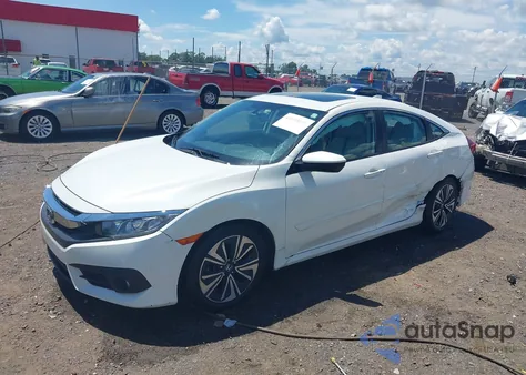 2017 Honda Civic Ex-L z USA, uszkodzony, nr VIN 19XFC1F72HE020569
